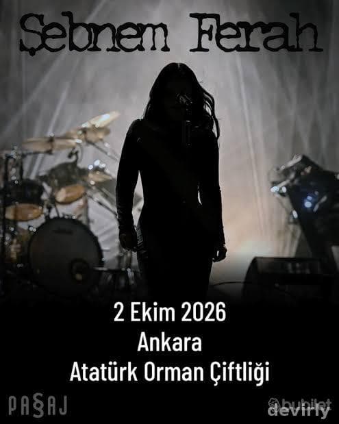ŞEBNEM FERAH , ANKARA ,2 EKİM SAHNE ÖNÜ DİAMOND 2 ADET BİLET, görsel 1 / 1